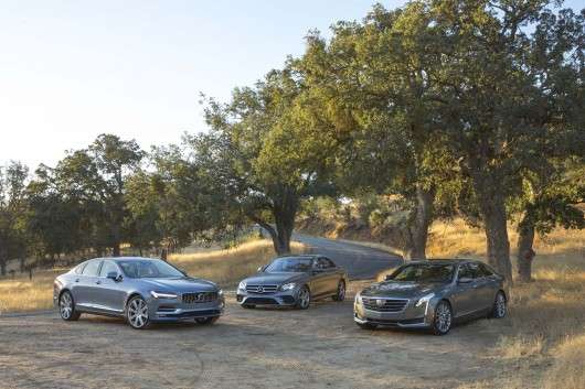 Тест-драйв бізнес-класу 2017: Volvo S90 T6, Cadillac CT6 2.0 T, Mercedes-Benz E300