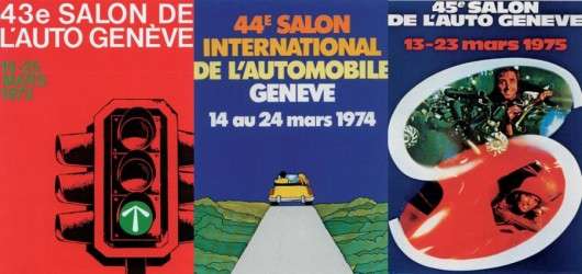 Підбірка всіх постерів з Женевського автосалону з 1924 року