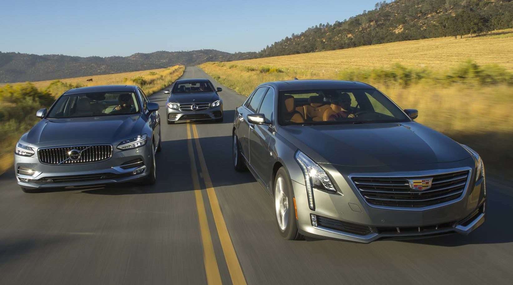 Тест-драйв бізнес-класу 2017: Volvo S90 T6, Cadillac CT6 2.0 T, Mercedes-Benz E300 Тест-драйв бізнес-класу 2017: Volvo S90 T6, Cadillac CT6 2.0 T, Mercedes-Benz E300