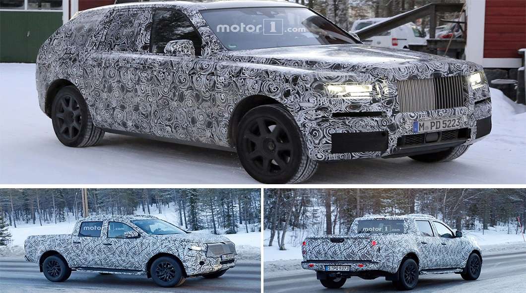 Mercedes X-Class і Rolls-Royce Cullinan проходять випробування дорогою