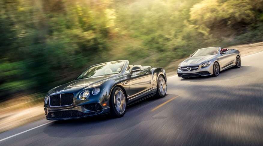 Порівняння Bentley Continental GT V8 S і 2017 Mercedes-S63 AMG