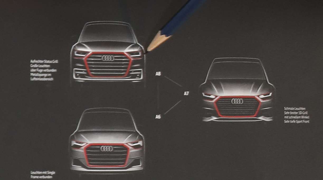 Перші офіційні ескізи дизайну 2018 Audi A6, A7 і A8 зявилися в мережі інтернет Перші офіційні ескізи дизайну 2018 Audi A6, A7 і A8 зявилися в мережі інтернет
