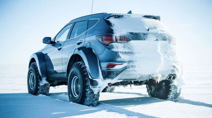 Майже серійний Hyundai Santa Fe перетнув Антарктику