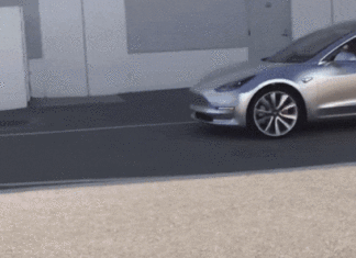 Tesla Model 3, перше відео електричного прототипу з Каліфорнії