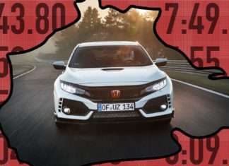 Які спортивні моделі Honda Civic Type R обігнала на Нюрбургринзі?