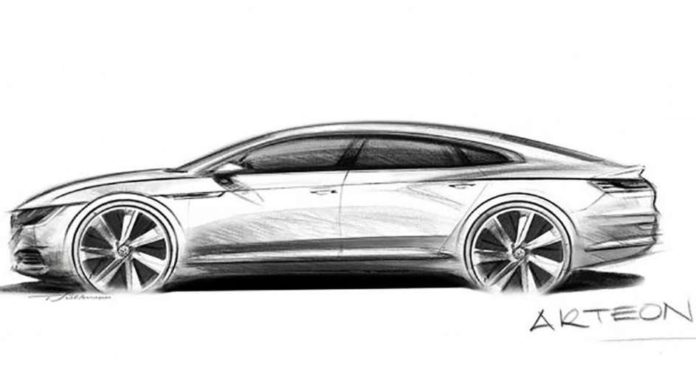 Показані перші ескізи нового покоління Volkswagen CC