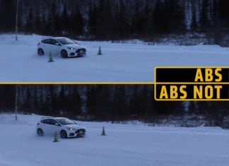 Як зупинити автомобіль на снігу з системою ABS