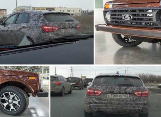 Шпигунські фото Лада Веста Крос і фотографії Lada 4×4 «40 Anniversary»