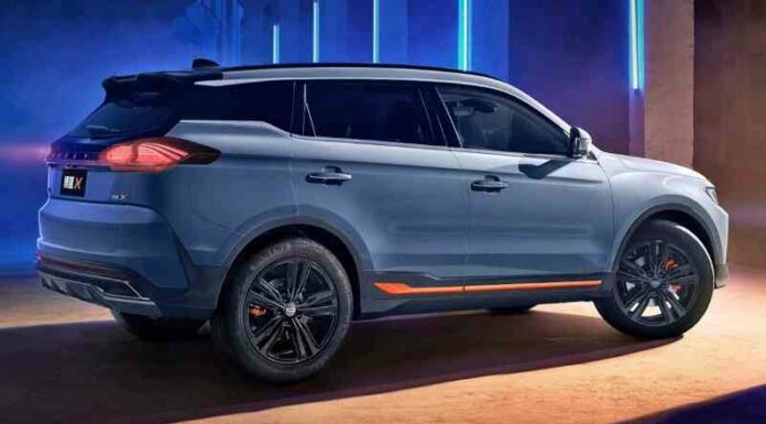 Кросовер geely atlas отримав нову зовнішність в стилі x-face