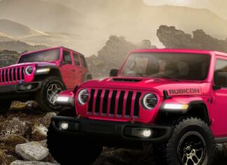 Jeep wrangler почали фарбувати в рожевий колір
