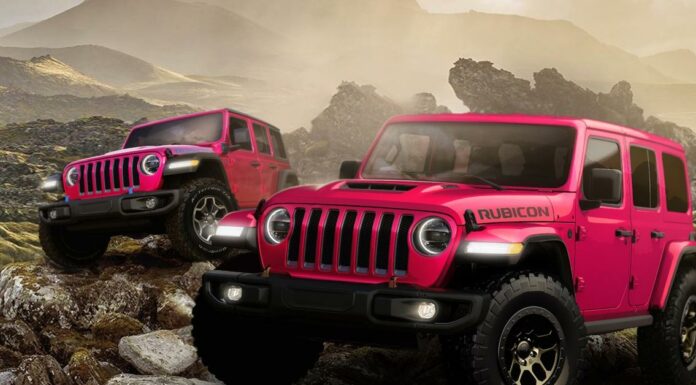Jeep wrangler почали фарбувати в рожевий колір