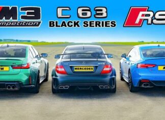 Дрег-гонка: нова bmw m3 проти mercedes-benz c63 amg і audi rs5