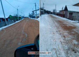 “спасибі, що почули”. Гродненець розповів, що на його “забуту” вулицю крайню приїхали дорожники