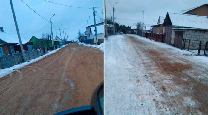 «спасибі, що почули». Гродненець розповів, що на його «забуту» вулицю крайню приїхали дорожники
