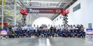 BYD überschreitet Meilenstein bei der Produktion von 70.000 Fahrzeugen in Thailand