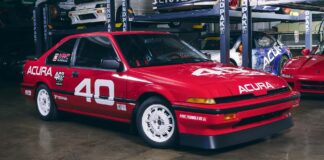 Acura viert 40 jaar in de VS met Integra-raceauto met originele motor