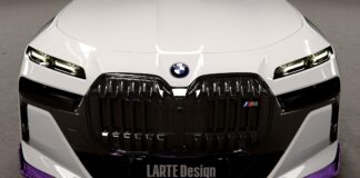 Larte Design enthüllt eine mutige Transformation mit violetten Akzenten für die BMW 7er-Reihe
