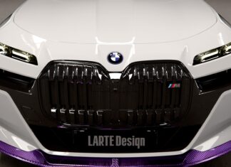 Larte Design představuje odvážnou změnu BMW řady 7 s fialovými akcenty