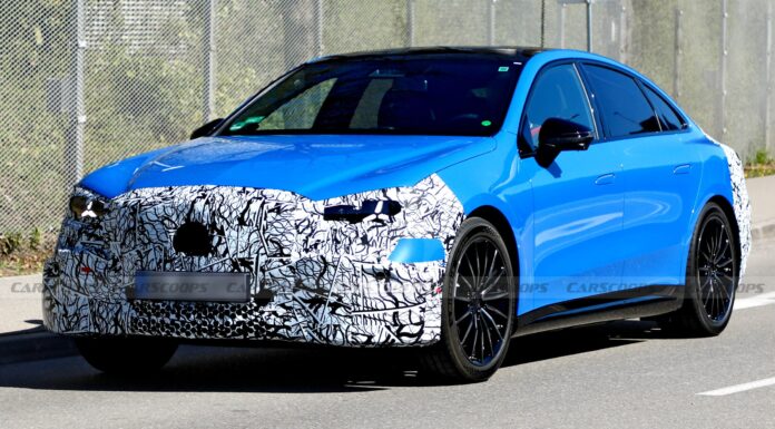 Електричний EQ C-класу Mercedes закінчується камуфляжем