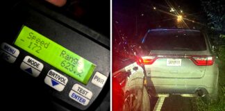 Samochód o masie 5800 funtów jechał z prędkością 300 km/h